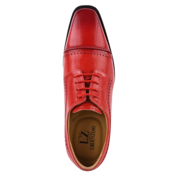 BRUCE Genuine Leather Oxford Style Dress Shoes main image 7